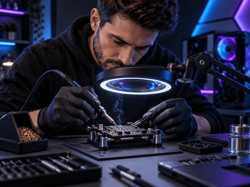 Reparation electronique et micro soudure - La Cabane Informatique