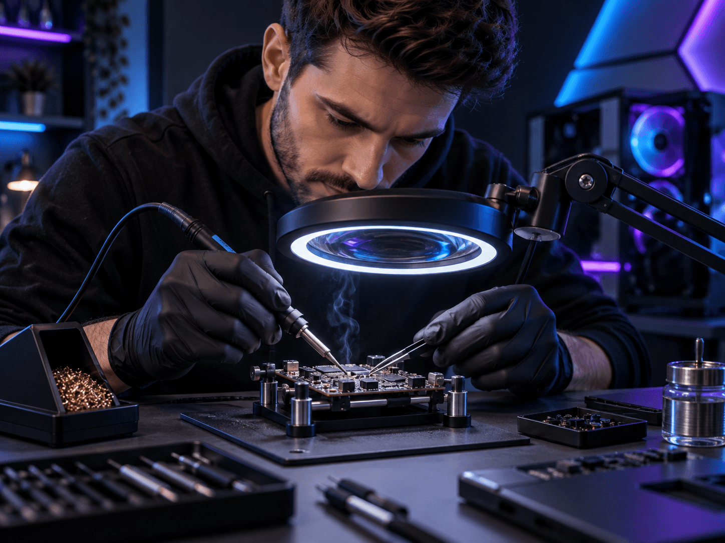 Reparation electronique et micro soudure - La Cabane Informatique